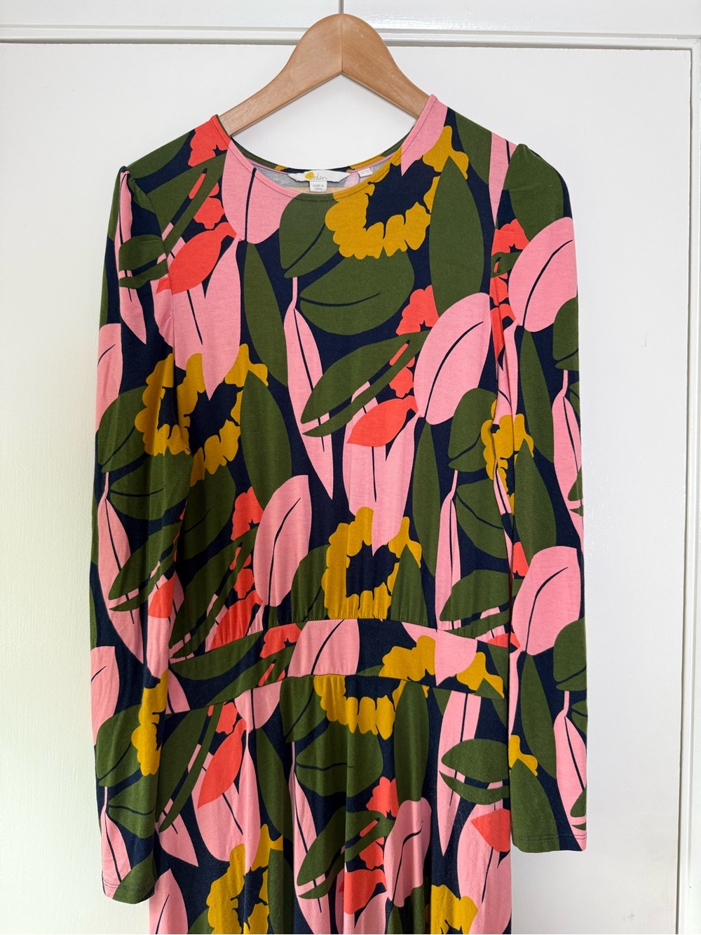 Boden Colorful Floral Jersey Knit Maxi Dress Coquette Cottagecore Sunflower - Picture 2 of 8
